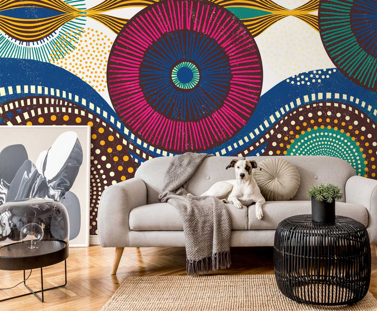 African Tribal Wall Mural