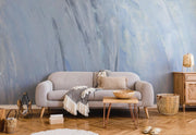 Pale Blue Sea Abstraction Wall Mural