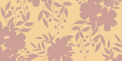 Sorbet Vintage Bouquet Wall Mural