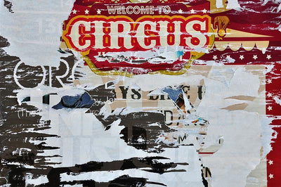 Torn Circus Posters Wall Mural-Urban,Textures,Modern Graphics-Eazywallz