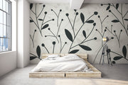 Trendy Petal Pattern Wallpaper Mural