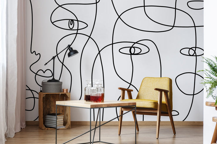 "underscore" Wall Mural