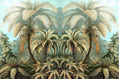 Vintage Jungle Illustration Wall Mural